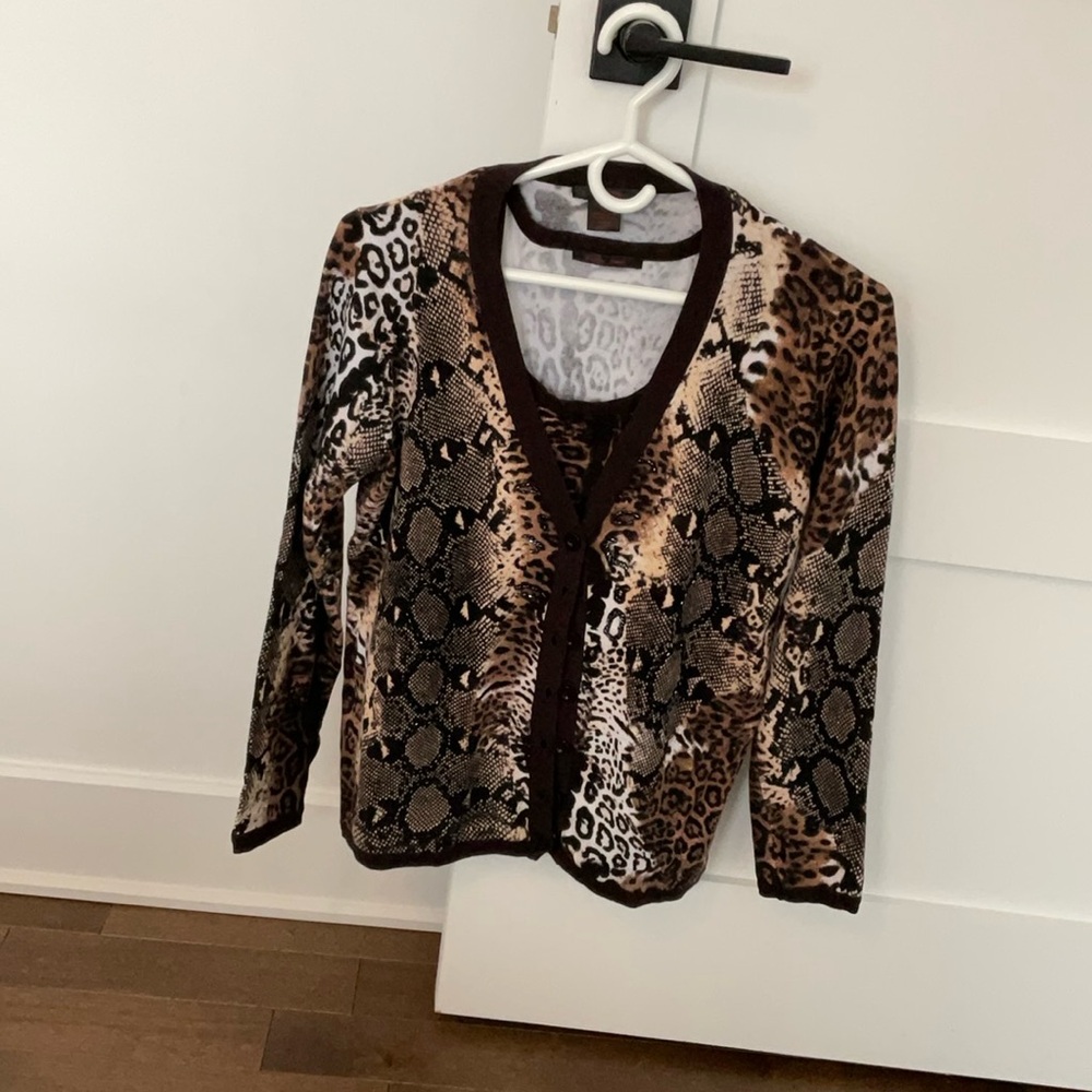 Set 2 pieces leopard print